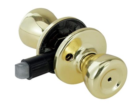 Kwikset Polished Brass Mobile Home Privacy Lockset Fashion