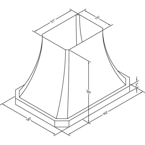 Vent-A-Hood Hotte de cuisinière à plafond de 42 po JDIH242 C2SS For Sale