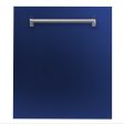 ZLINE 24 in. Dishwasher Panel with Traditional Handle (DP-H-24) [Color: Blue Matte] Sale