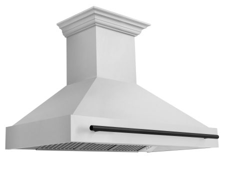 ZLINE 48 in. Autograph Edition Stainless Steel Range Hood with Stainless Steel Shell and Accented Handle (8654STZ-48) [Color: Matte Black] For Cheap