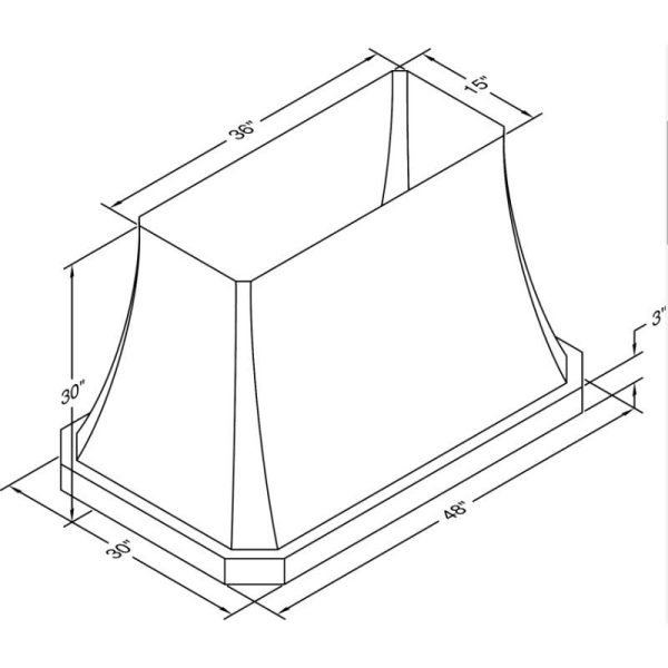 Vent-A-Hood Hotte de cuisinière à plafond de 48 po JDIH248 C1SS For Cheap