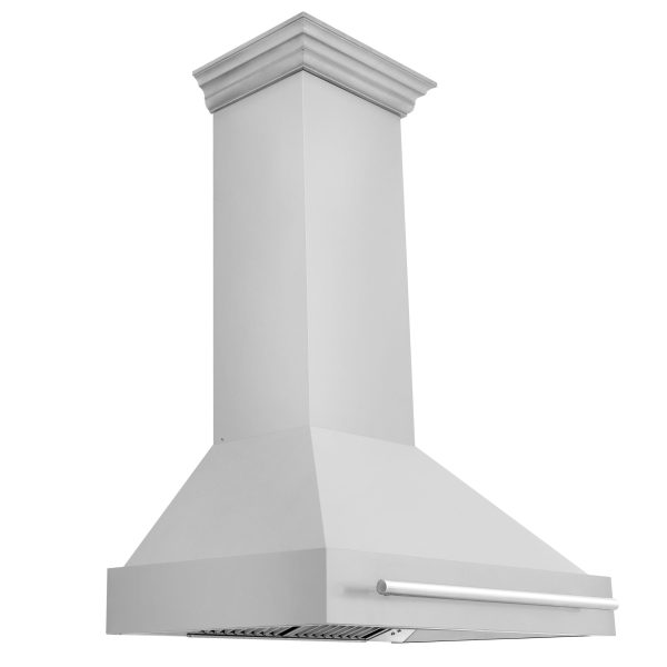 ZLINE 36 in. Stainless Steel Range Hood with Stainless Steel Handle (8654STX-36) [Color: Black Matte] Fashion