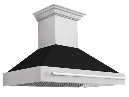 ZLINE 48 in. DuraSnow Stainless Steel Range Hood with Colored Shell Options (8654SNX-48) [Color: Black Matte] on Sale