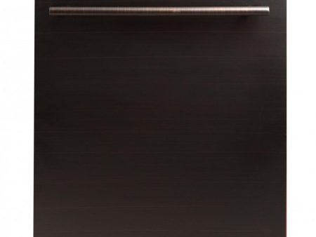 ZLINE 24 in. Top Control Dishwasher with Stainless Steel Tub and Modern Style Handle, 52dBa (DW-24) [Color: Oil Rubbed Bronze] Hot on Sale