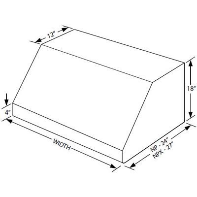 Vent-A-Hood Hotte de cuisinière murale de 42 po NPXH18-342SS For Cheap