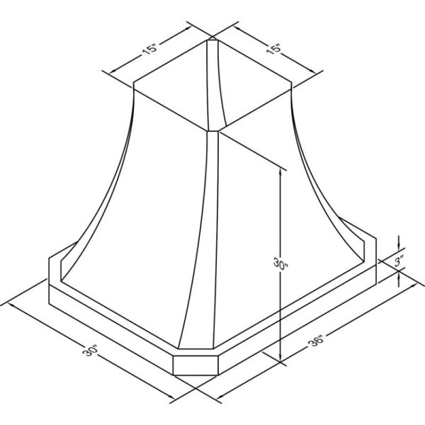 Vent-A-Hood Hotte de cuisinière à plafond de 36 po JDIH236 C2SS on Sale