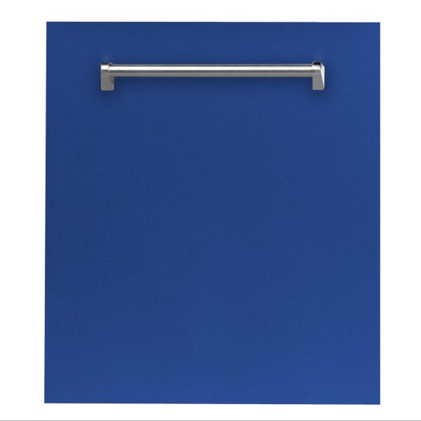 ZLINE 24 in. Dishwasher Panel with Traditional Handle (DP-H-24) [Color: Blue Matte] Sale