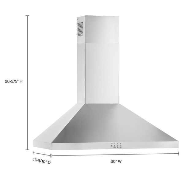 ENERGY STAR® Certified 30  Chimney Wall Mount Range Hood Discount