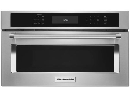 KitchenAid Four à micro-ondes encastrable de 30 po, 1.4 pi cu avec convection KMBP100ESS For Sale