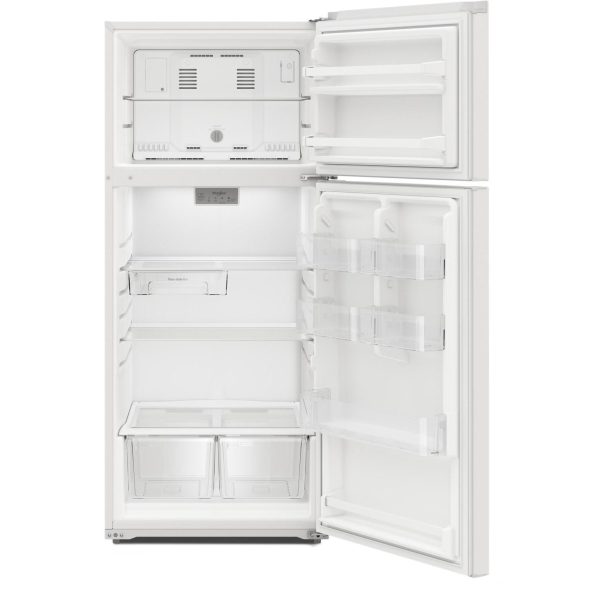 Whirlpool Réfrigérateur à congélateur supérieur amovible de 28 pouces, 16,6 pi. cu. WRTX5028PW Online