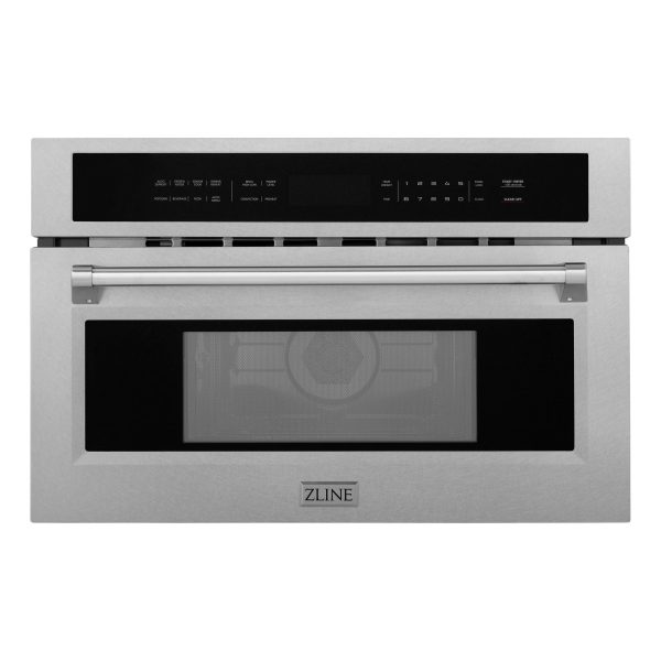 ZLINE 30 In. Microwave Oven in DuraSnow Stainless Steel with Traditional Handle (MWO-30-SS) Hot on Sale