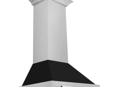 ZLINE 30 in. DuraSnow Stainless Steel Range Hood with Color Shell Options (8654SNX-30) [Color: Black Matte] Sale