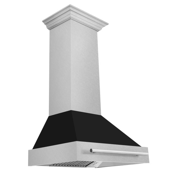 ZLINE 30 in. DuraSnow Stainless Steel Range Hood with Color Shell Options (8654SNX-30) [Color: Black Matte] Sale