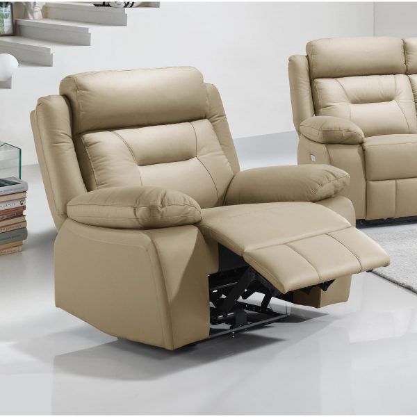 IFDC Fauteuil inclinable motorisé en cuir et aspect cuir IF 8111 - C on Sale