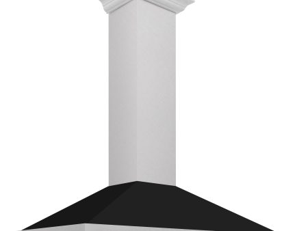 ZLINE 48 in. Convertible Fingerprint Resistant DuraSnow Stainless Steel Range Hood with Stainless Steel Handle (KB4SNX-48) [Color: Black Matte Shell] Supply