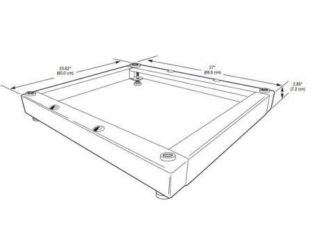 Whirlpool Commercial Piédestal pour électroménagers de buanderie commerciale WHP0400VW Hot on Sale