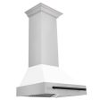 ZLINE 30 in. Autograph Edition Stainless Steel Range Hood with White Matte Shell and Accents (8654STZ-WM30) [Color: Matte Black] Hot on Sale