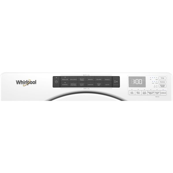 Whirlpool Sécheuse électrique de capacité 7,4 pi cu avec commandes tactiles intuitives YWED560LHW Fashion