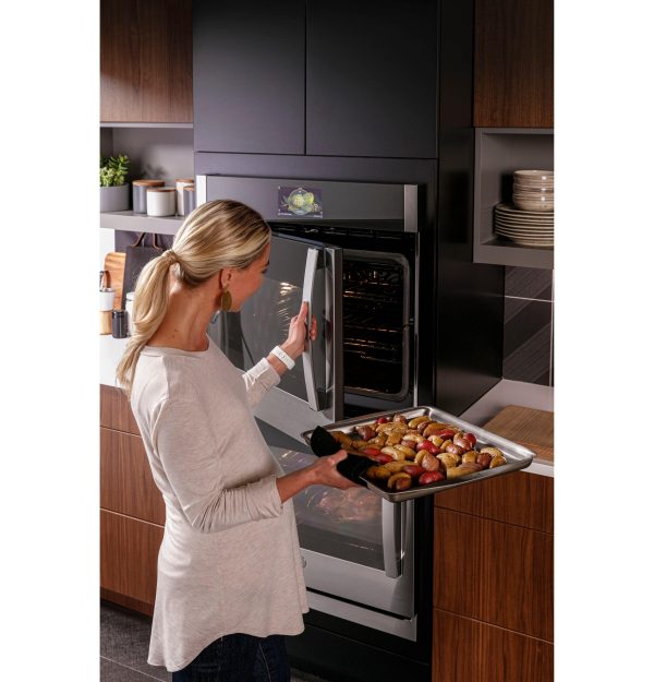 GE Profile™ 30  Smart Built-In Convection Double Wall Oven with Right-Hand Side-Swing Doors For Cheap