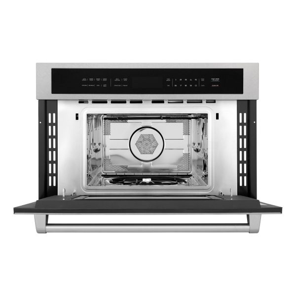 ZLINE 30 In. Microwave Oven in DuraSnow Stainless Steel with Traditional Handle (MWO-30-SS) Hot on Sale