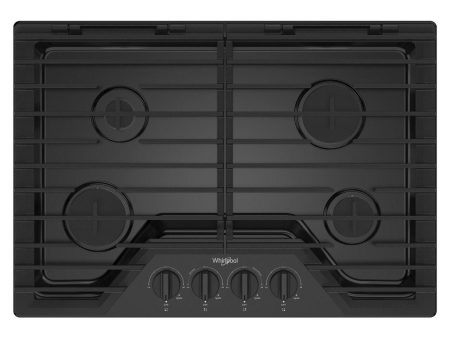 Whirlpool Cuisinière à gaz encastrable de 30 pouces avec grilles en fonte EZ-2-Lift™ WCGK5030PB Cheap