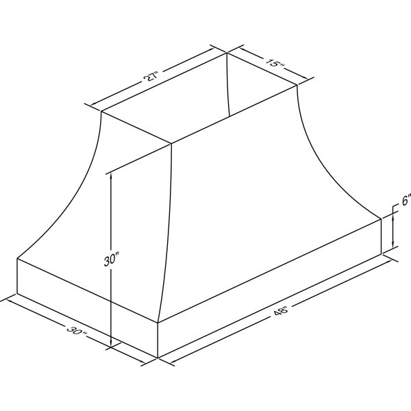 Vent-A-Hood Hotte de cuisinière à plafond de 48 po JDIH248 C3SS Discount