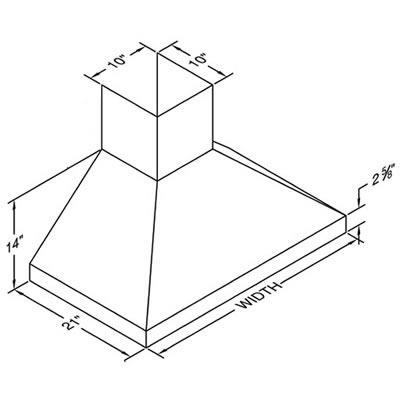 Vent-A-Hood Hotte de cuisinière murale de 30 po PDH14-130SS Supply