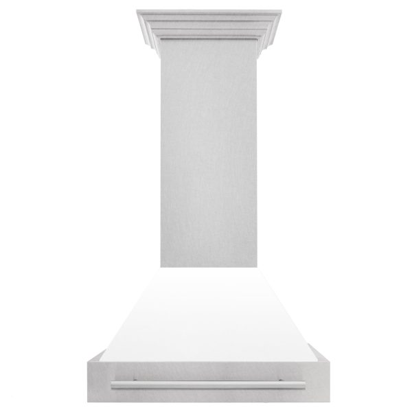 ZLINE 30 in. DuraSnow Stainless Steel Range Hood with Color Shell Options (8654SNX-30) [Color: White Matte] Cheap