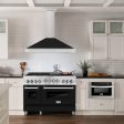 ZLINE 48 in. Convertible Fingerprint Resistant DuraSnow Stainless Steel Range Hood with Stainless Steel Handle (KB4SNX-48) [Color: Black Matte Shell] Supply