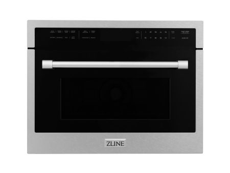 ZLINE 24 in. Built-in Convection Microwave Oven in Stainless Steel with Speed and Sensor Cooking (MWO-24) [Color: DuraSnow] Online Sale