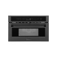 ZLINE 30 in. Microwave Oven in Black Stainless Steel with Traditional Handle (MWO-30-BS) Discount