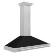 ZLINE 48 in. Convertible Fingerprint Resistant DuraSnow Stainless Steel Range Hood with Stainless Steel Handle (KB4SNX-48) [Color: Black Matte Shell] Supply