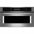 KitchenAid Four à micro-ondes encastrable de 27 po, 1.4 pi cu avec convection KMBP107ESS on Sale