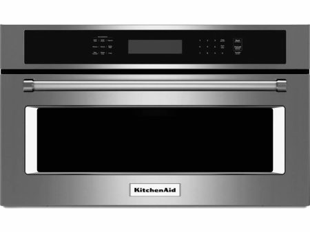 KitchenAid Four à micro-ondes encastrable de 27 po, 1.4 pi cu avec convection KMBP107ESS on Sale