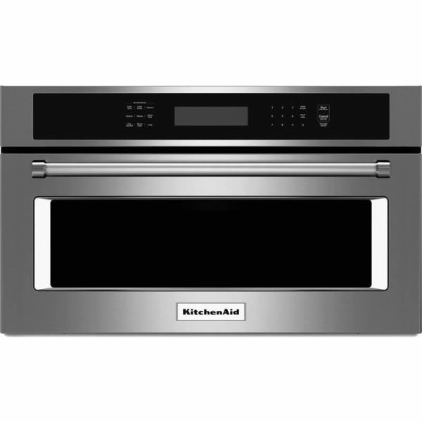 KitchenAid Four à micro-ondes encastrable de 27 po, 1.4 pi cu avec convection KMBP107ESS on Sale