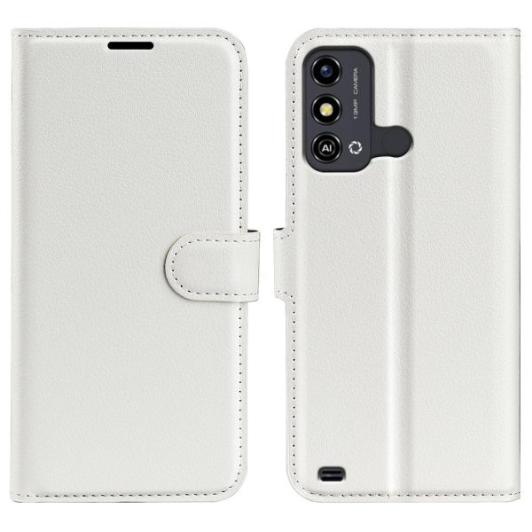 Litchi Texture Shell for ZTE Blade A53 Wallet Phone Cover Stand Mobile Phone PU Leather Case For Cheap