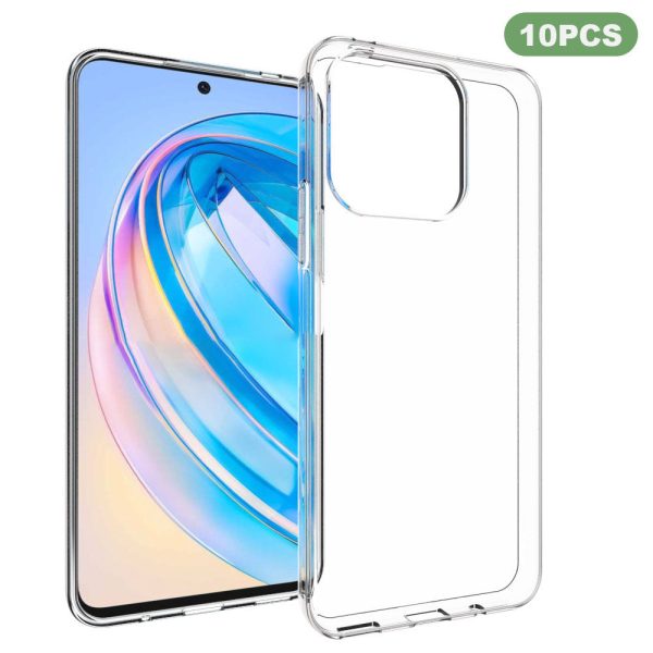 10Pcs   Pack For Honor X8a 4G Smartphone Case Inner Watermark-Free Soft TPU Clear Mobile Phone Cover Online