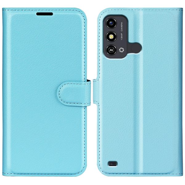 Litchi Texture Shell for ZTE Blade A53 Wallet Phone Cover Stand Mobile Phone PU Leather Case For Cheap